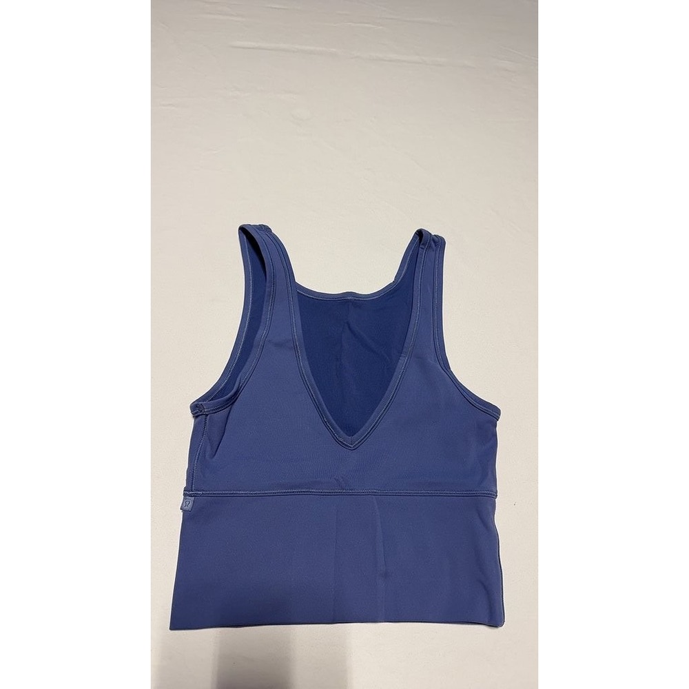 Lululemon Blue Athletic Tank Top V-Neck Yoga Activewear Size 2 XS/S - Picture 2 of 6
